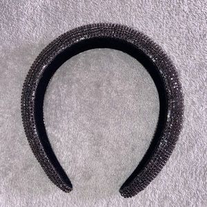 Black bling headband